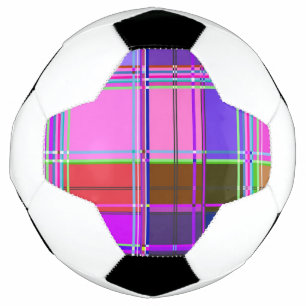 Rosa Schottenstoff-Muster Tuch Madras Fußball