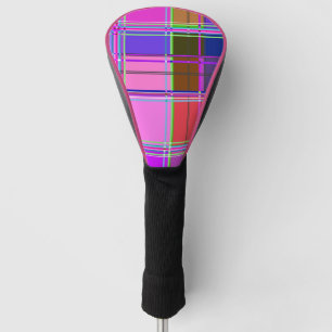Rosa Schottenstoff-Muster Tuch Madras Golf Headcover
