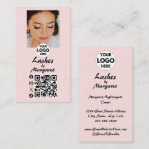 Rosa Schreibschrift Social Icon QR Code Foto Wimpe