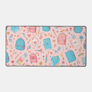 Rosa Schreibtischunterlage für Lehrer, Klassenzimm