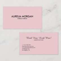 Rosa Schrift einfach minimalistisches Make-up