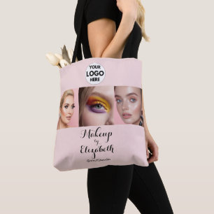 Rosa Schrift-Logo Foto-Make-up-Studio