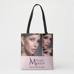 Rosa Schrift-Logo Foto Makeup Artist