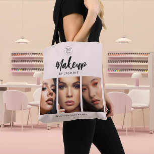 Rosa Schrift-Logo-Foto-Makeup-Studio