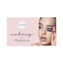 Rosa Schrift-Logo QR-Code Foto Make-up
