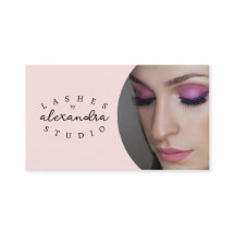 Rosa Schrift Soziales Symbol QR-Code Foto Wimpern