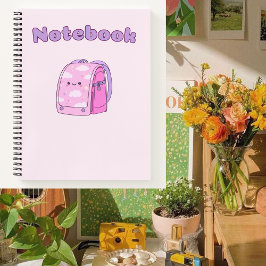 Rosa Schule 🌷 🌸 ✨ für sie 💗 Notizbuch