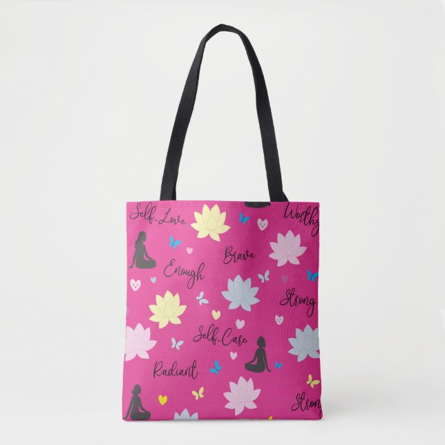 Rosa Schulter-Tasche Selbstvertrauen-Tasche (Vorderseite)