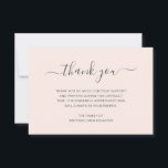 Rosa Schwarz Einfaches Elegantes Beileid Dankeskarte<br><div class="desc">Einfaches Beileid Dankeschön-Karte für eine Beerdigung / Gedenkgottesdienst mit einem minimalistischen Design mit "danke" zusammen mit Swashes in einem grauen handgeschriebenen Skript über einen rot-rosa Hintergrund. Verwenden Sie die Vorlage, um Ihre benutzerdefinierte Nachricht einfach hinzuzufügen. Ein einfaches und schlichtes Design, das immer noch elegant wirkt.</div>