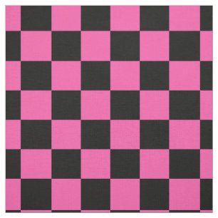 rosa Schwarz-Gelb-Muster Stoff