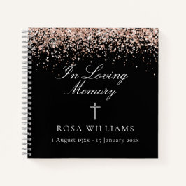 Rosa Schwarz in Love Memory Funeral Gästebuch Notizbuch