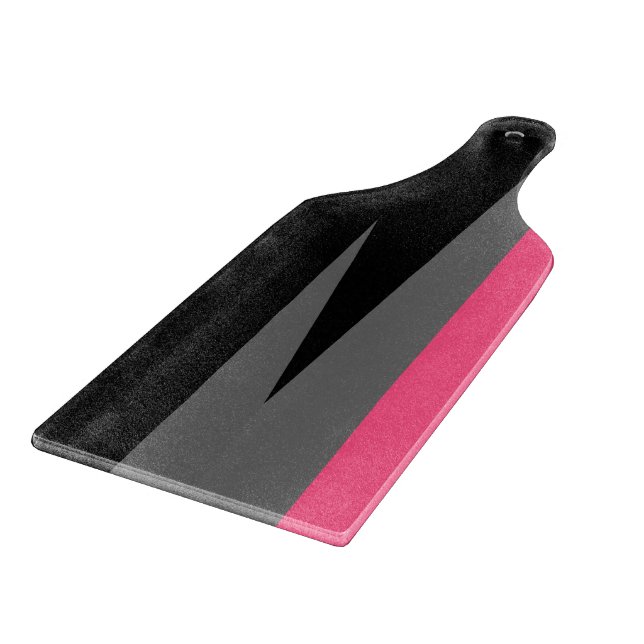 Rosa Schwarz und Grau Schneidebrett (Ecke)
