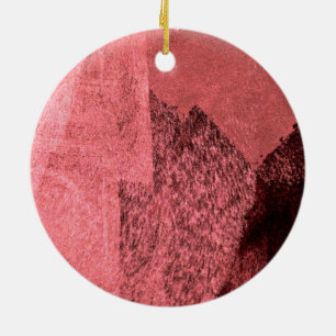 Rosa schwarze Liebe inspiriert abstrakte Malkunst Keramikornament
