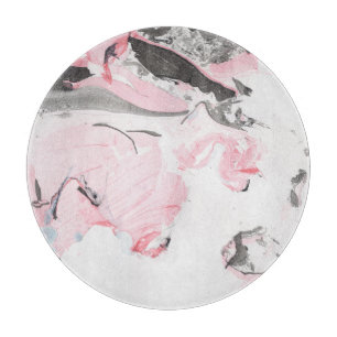 Rosa schwarze Marmor: Handgezeichnet Schneidebrett