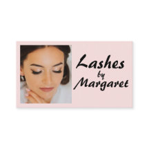 Rosa-schwarze Skript-Wimpern-Makeup