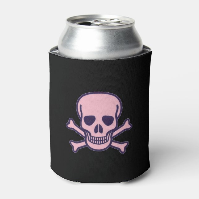 Rosa Schwarzer Dosenhalter Dosenkühler (Kanne Vorderseite)
