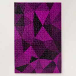 Rosa-schwarzes geometrisches Maschenmuster Puzzle