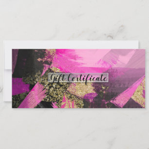 Rosa schwarzes Gold Glitter modernes Geschenkzerti