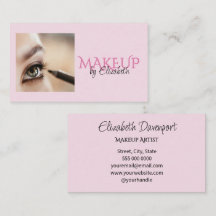 Rosa-schwarzes Schriftfoto-Make-up