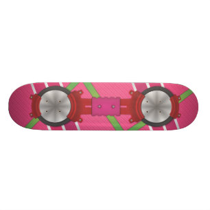 Rosa Schwebeflug-Brett (GERADE eine GRAFIK!!) Skateboard