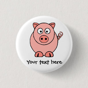 Rosa Schwein Button