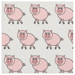 Rosa Schwein Stoff