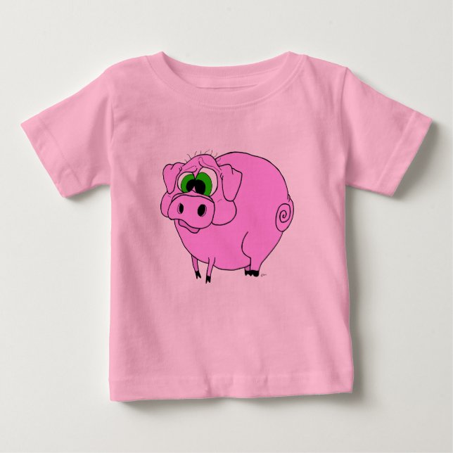 Rosa Schwein-T - Shirt (Vorderseite)
