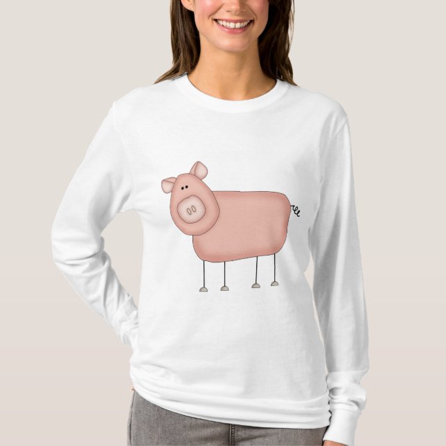 Rosa Schwein-T - Shirts und Geschenke (Vorderseite)