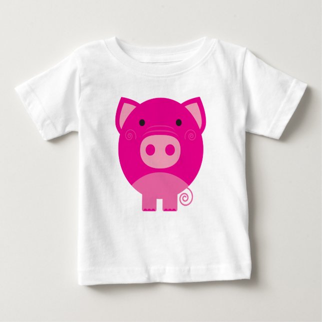 Rosa Schwein-T-Shirts und Geschenke Baby T-shirt (Vorderseite)