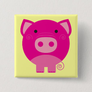Rosa Schwein-T-Shirts und Geschenke Button