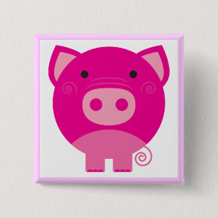 Rosa Schwein-T-Shirts und Geschenke Button