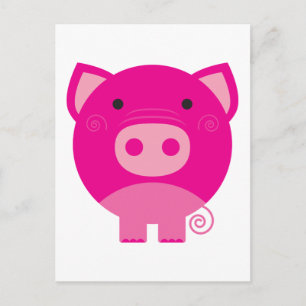 Rosa Schwein-T-Shirts und Geschenke Postkarte