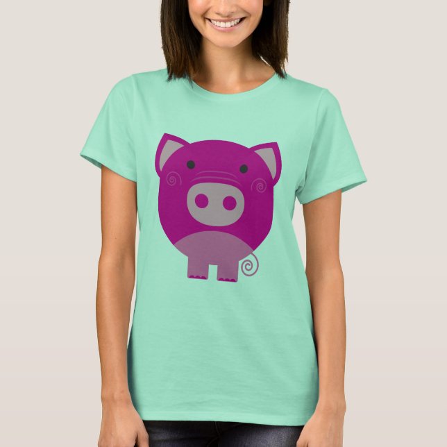 Rosa Schwein-T-Shirts und Geschenke T-Shirt (Vorderseite)