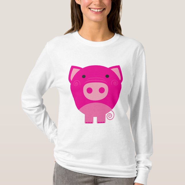 Rosa Schwein-T-Shirts und Geschenke T-Shirt (Vorderseite)