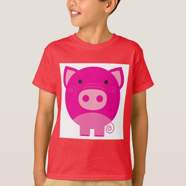 Rosa Schwein-T-Shirts und Geschenke T-Shirt (Vorderseite)