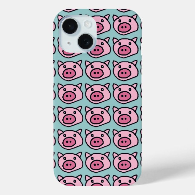 Rosa Schweine Case-Mate iPhone Hülle (Rückseite)