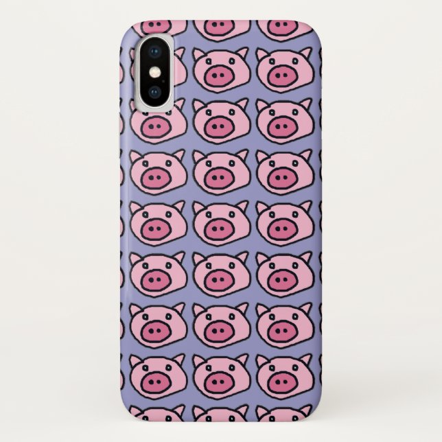 Rosa - Schweine Case-Mate iPhone Hülle (Rückseite)