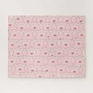 Rosa Schweine Puzzle