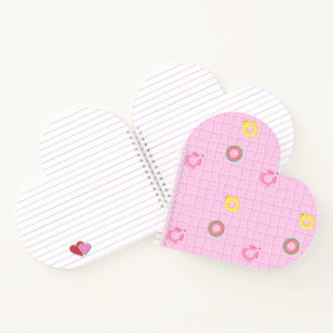 Rosa Schwimmbad und Röhren Notizbuch