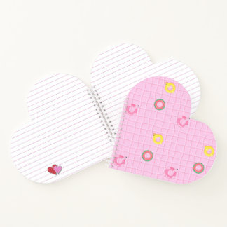 Rosa Schwimmbad und Röhren Notizbuch