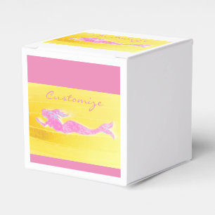 rosa Schwimmenmeerjungfraukasten Geschenkschachtel