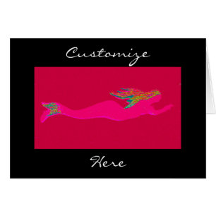 rosa Schwimmenmeerjungfrauschwarzes