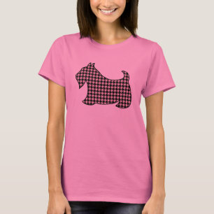 Rosa Scotty Dog Scottish Terrier T-Shirt Oberteil