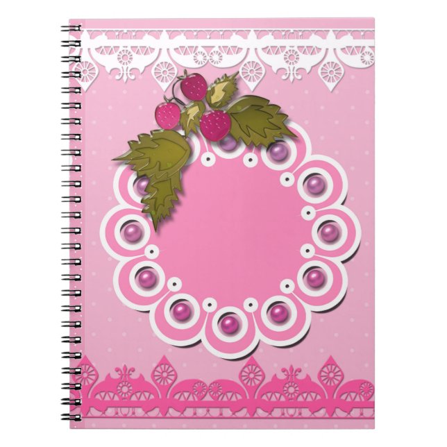 Rosa Scrapbooking Notizblock (Vorderseite)