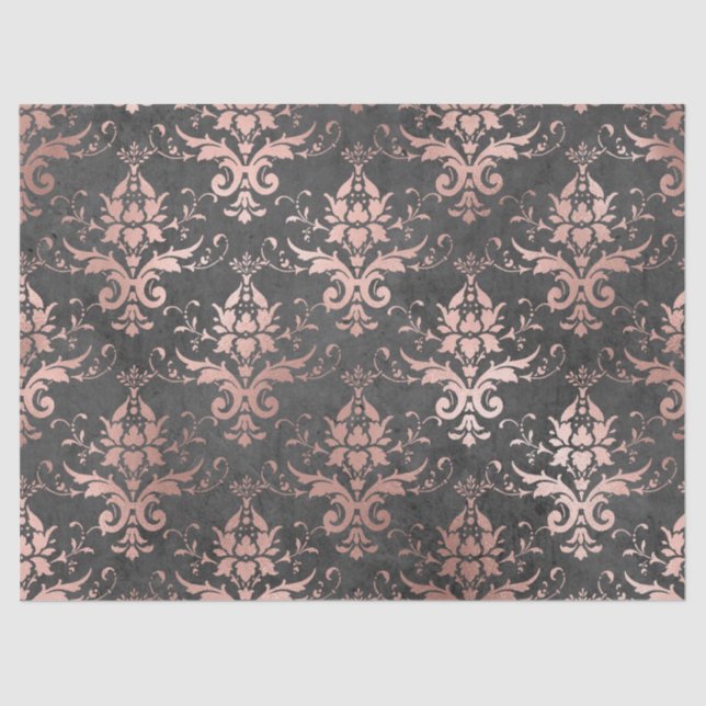 Rosa Scroll Arbeiten am Kohleabbau Seidenpapier (Vorderseite)