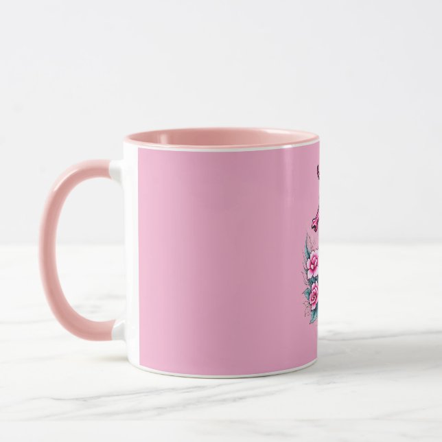 Rosa Seepferdchen Tasse (Links)