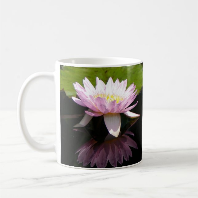 Rosa Seerose Tasse (Links)