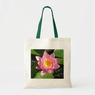 Rosa Seerose Tragetasche