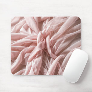 Rosa Seidenstoff Drehung Design Mousepad