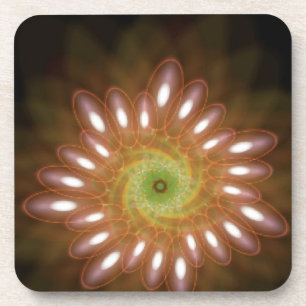 Rosa Seifenblasen in Abstrakten Untersetzer